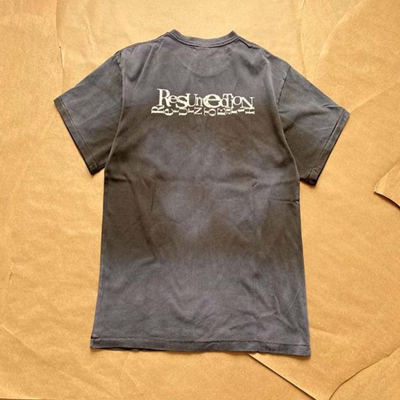 Saint Michael Puppet Image Print Short Sleeve Black - Picture 4 of 11